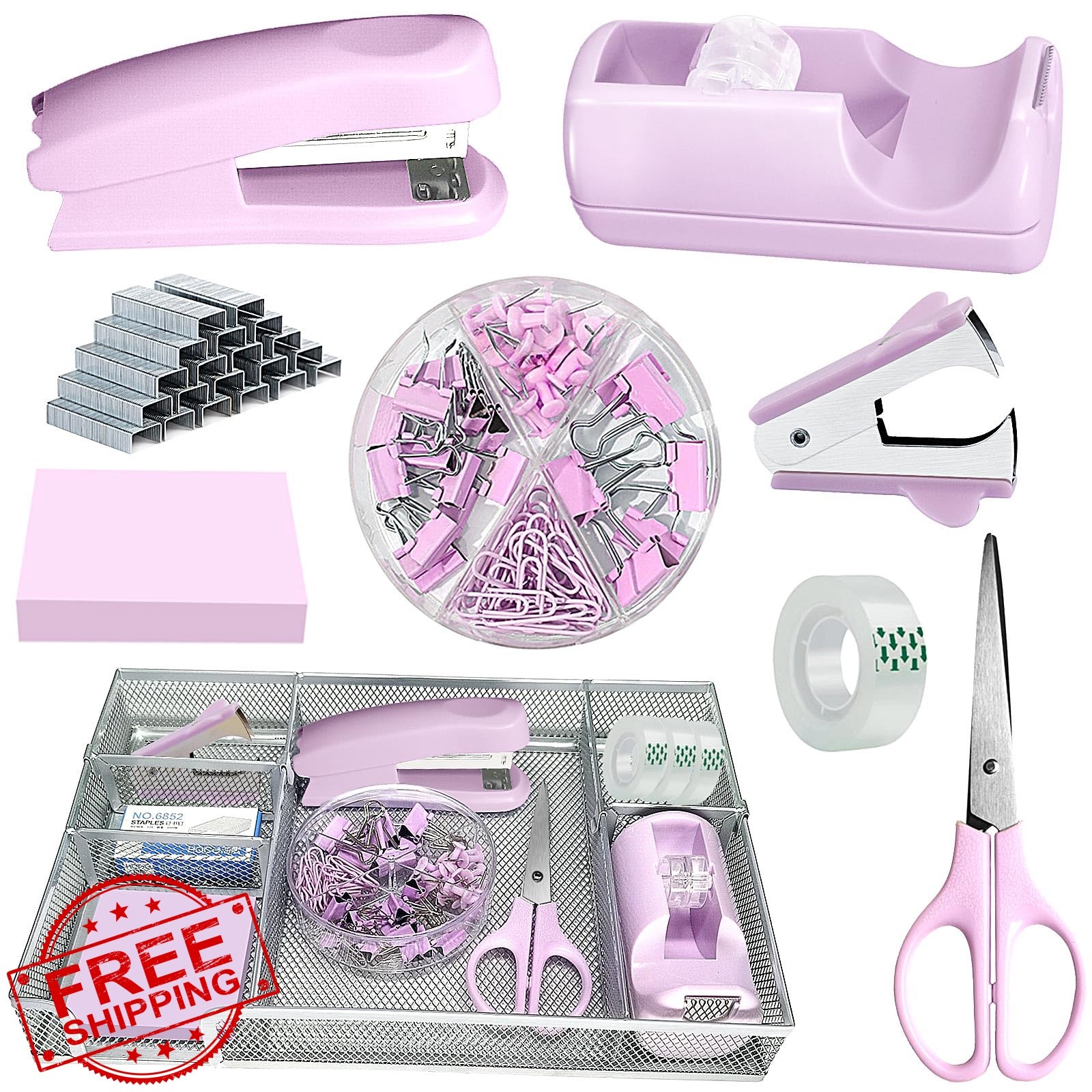 Daphilly Macaron Purple Office Set