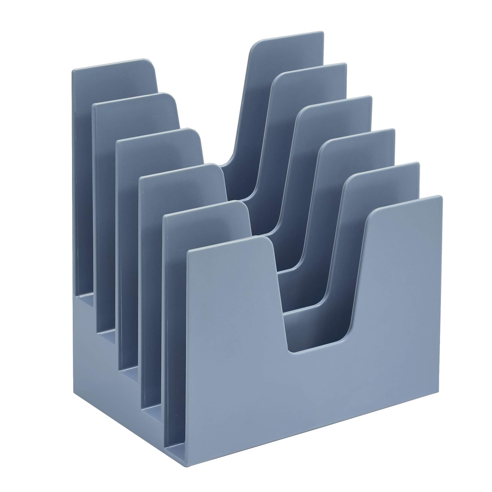 Acrimet 5 Section Incline File Sorter Organizer, 15p X 22l X 24a Cm, Grey