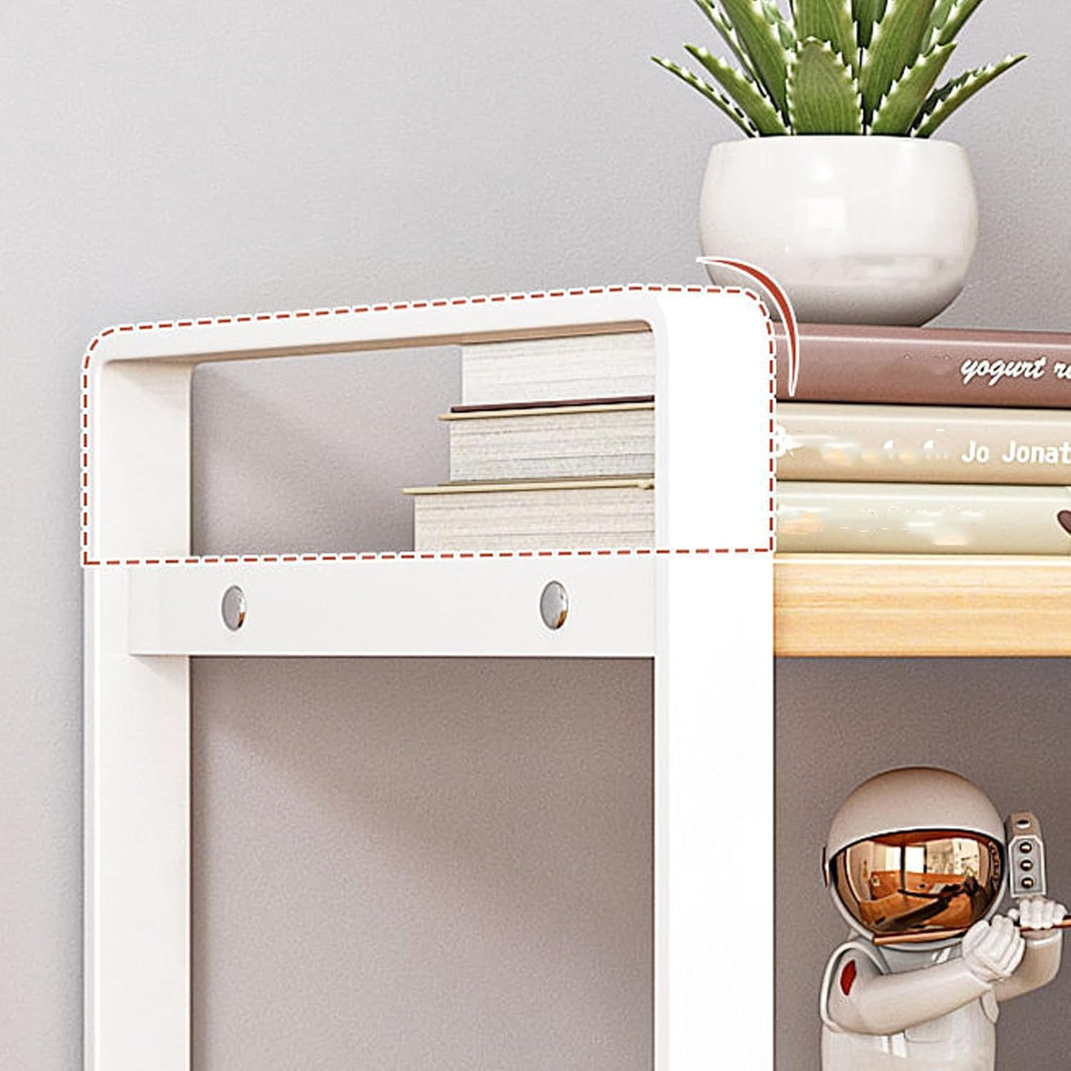 Desktop Organizer Shelf Office Storage Rack Computer Desk Bookshelf Adjustable D