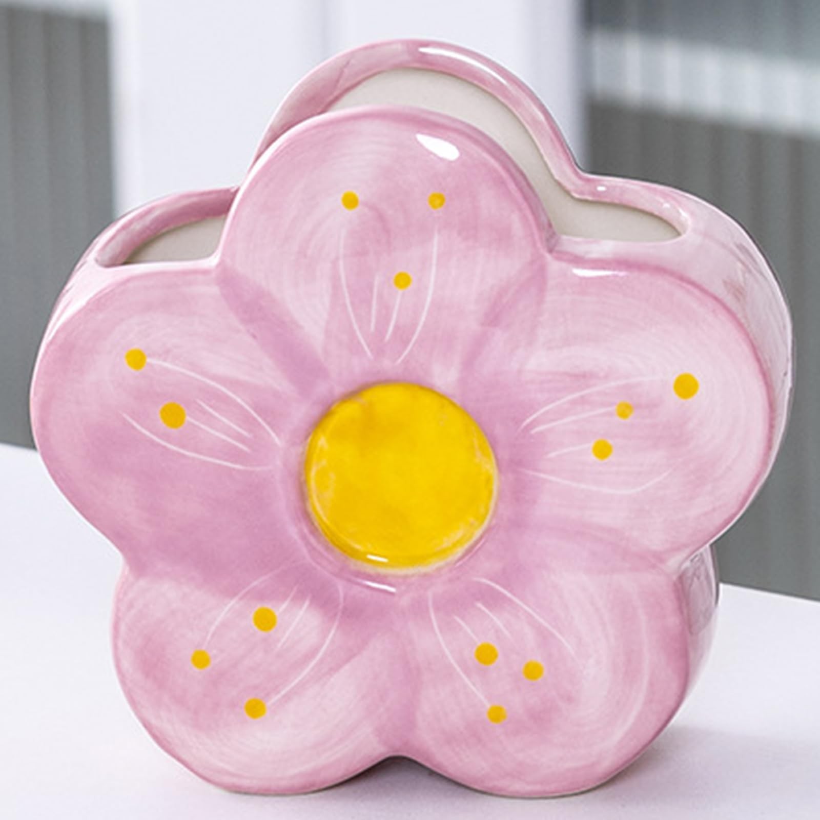 Purple Pencil Holder Pen Holder Office Desk Aesthetic Cute Flower Home Decor …