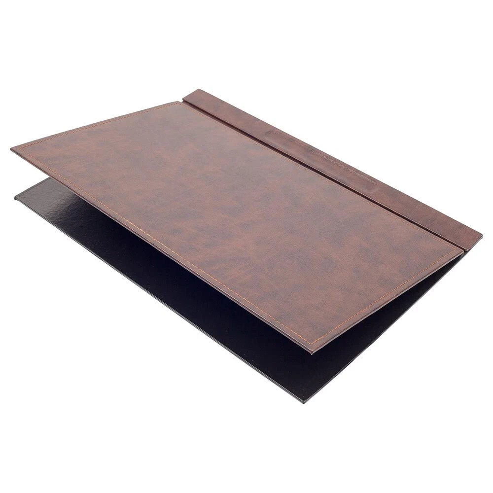 10 Pieces Leather Desk Organizer Set with Single Document Tray Desk Set Brown