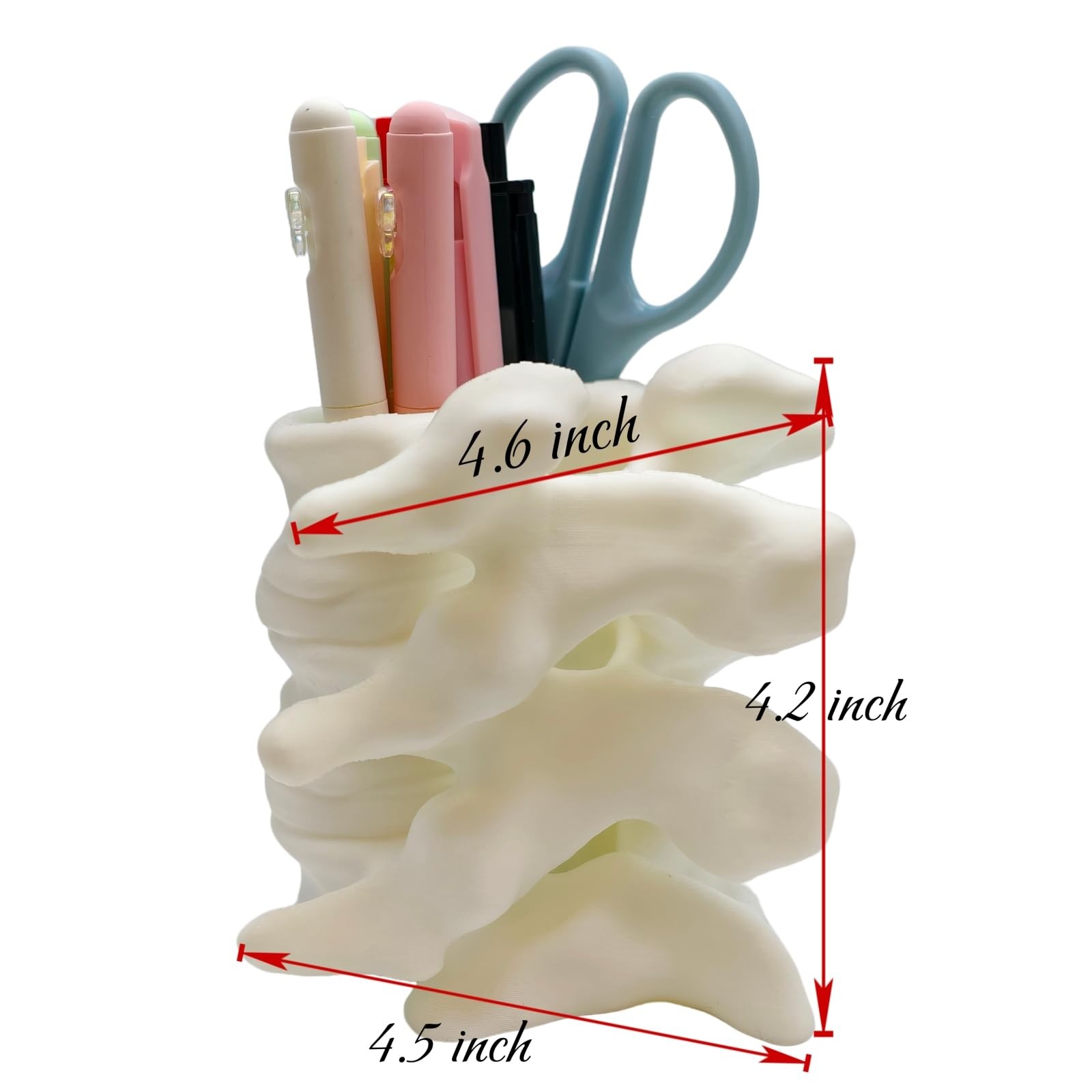 3D Printed Spine Pen Holder, Anatomical Vertebrae Pencil Cup Based on Real CT…