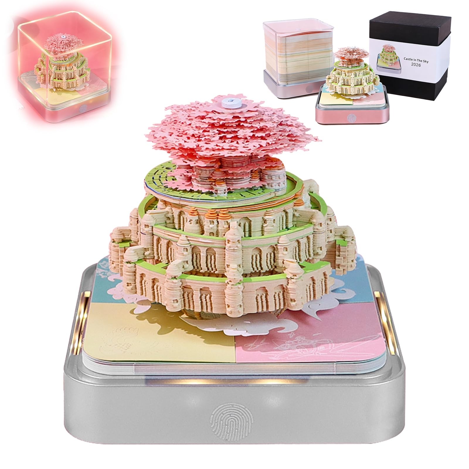 3D Calendar 2026, Time Piece Tear-Away Castle in the sky