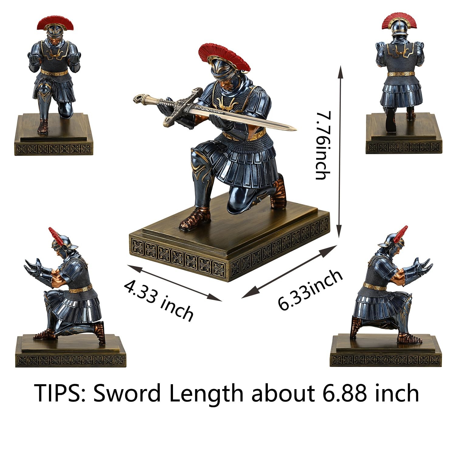 Roman Legion Soldier Knight Pen Holder Pen Stand Desk Organizers and Accessor…