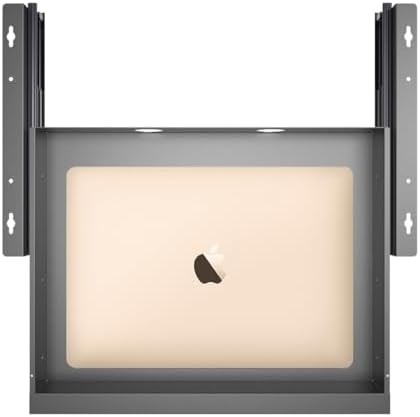 Under Desk Mounted Sliding Pull-Out Drawer for Office Desk W 19.2″ x D 13.4″ Sto