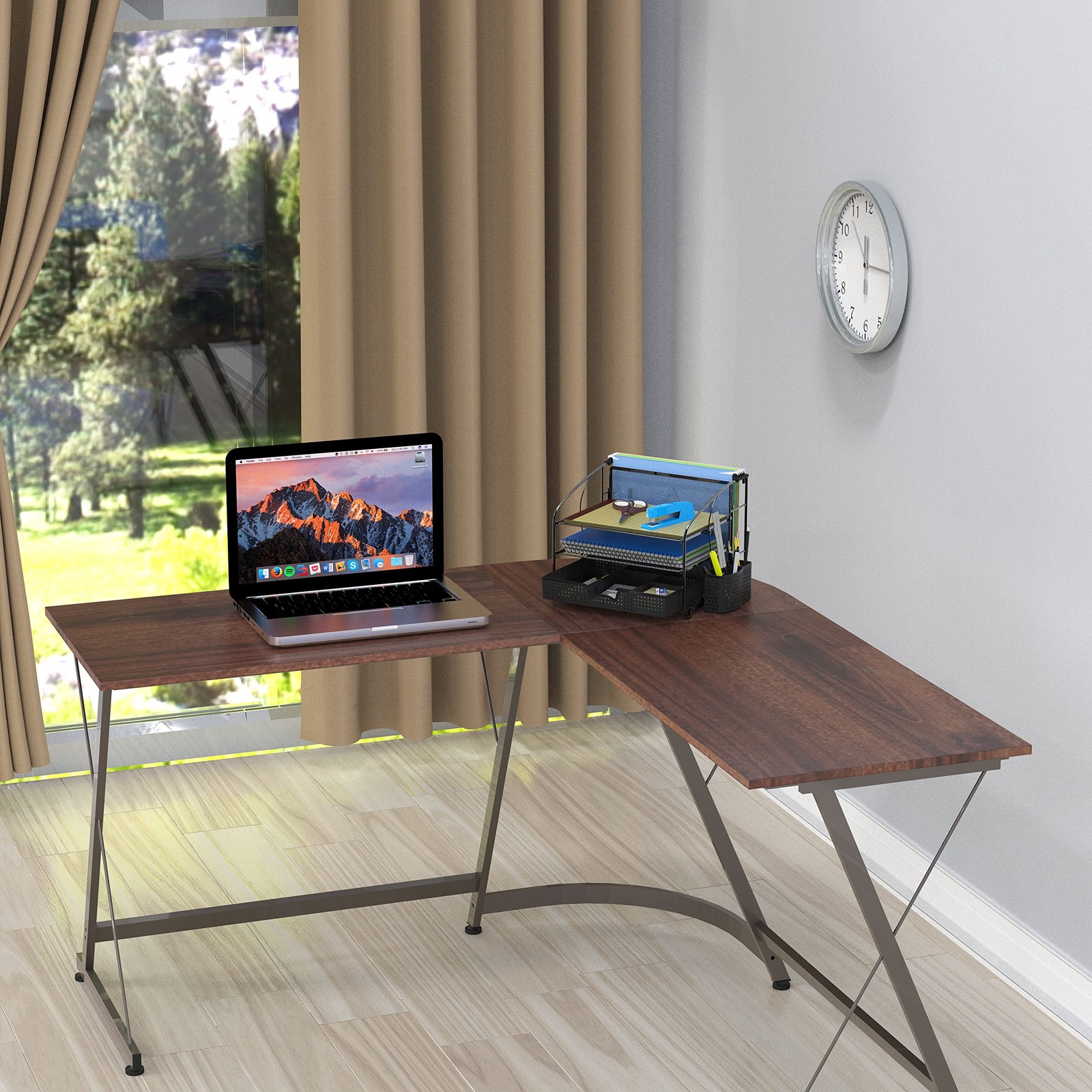 Simple Houseware 3-Tier Desk Organizer Sliding Drawer Hanging File Holder And