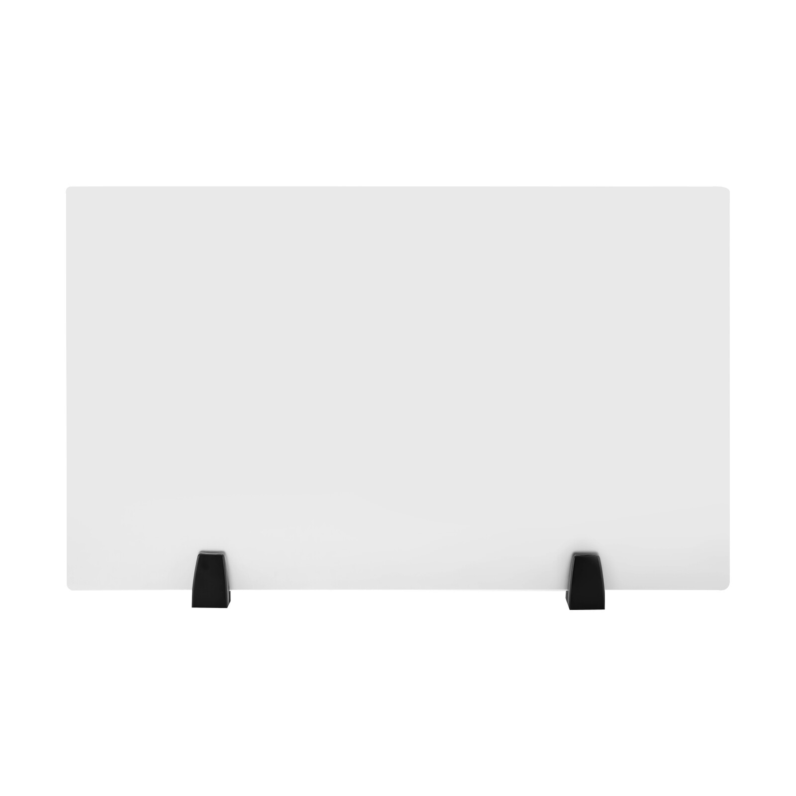 2x Indoor Acrylic Sneeze Guard Office Desk Divider Table Clear Dual Frosted New