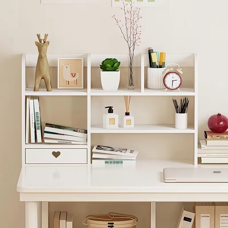 Multi Tier Desk Organizer Desktop Shelf Office Supplies Storage Cabinet Rack