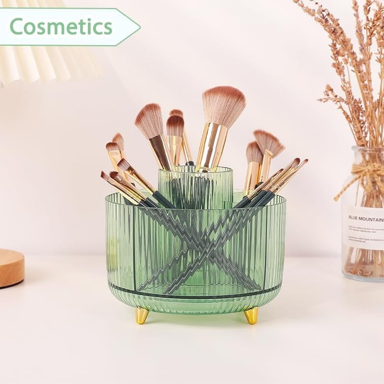 Rotating Pencil Pen Holder, Pen Organizer with 5 Slots – Aesthetic Desk Organ…