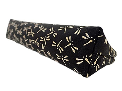Inden-ya Deerskin Pen Case Dragonfly Lacquer Black Made in Japan
