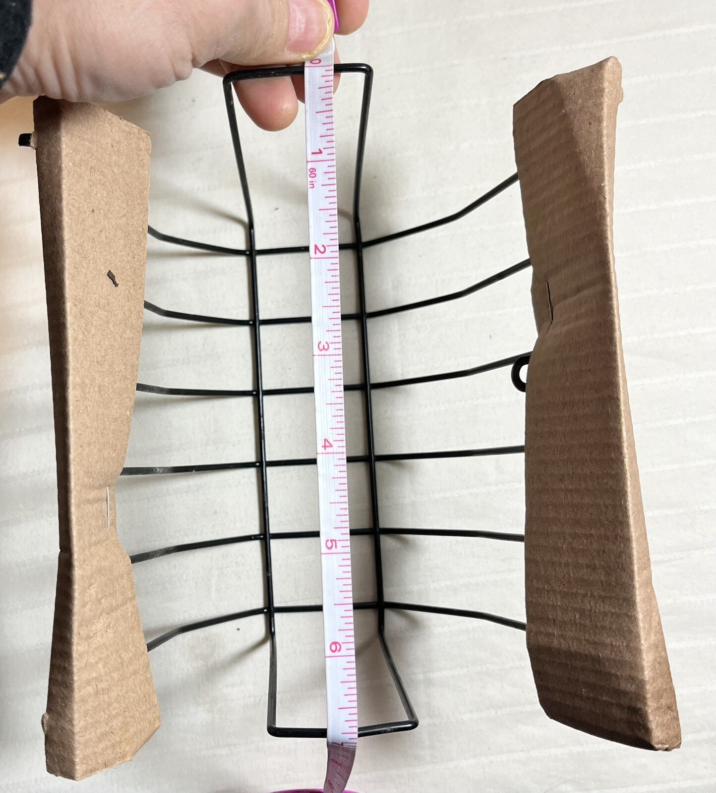wire desk organizer 7in Wide, 5in Tall
