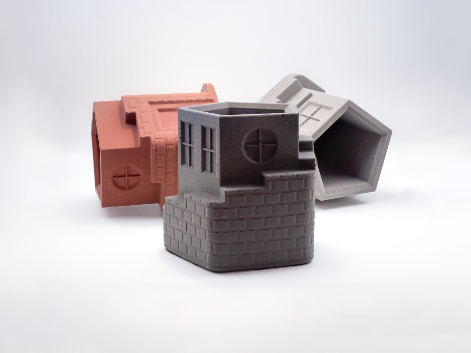 Concrete Pencil Holder / Modern Desk Organizer | Industrial Style Office Decor