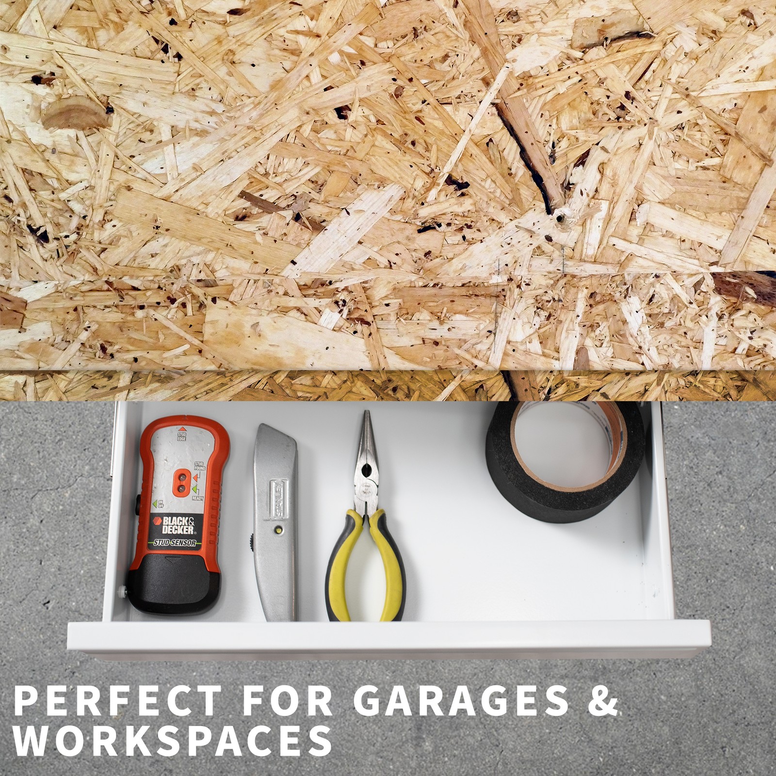 VIVO White Space Saving 16″ Pull Out Under Desk Storage Drawer without Shell