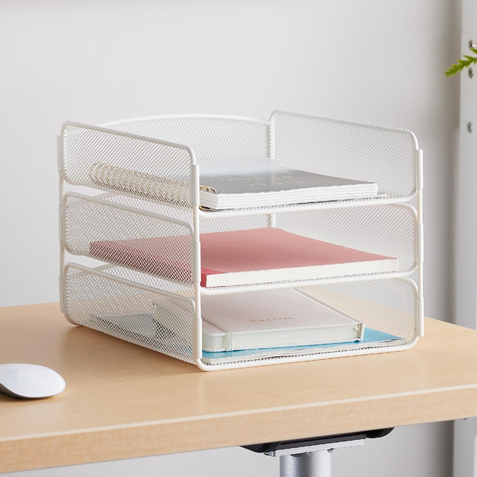 Safco Onyx Desk Organizer 3 Trays Office And Classroom Mailbox Paper And Mail