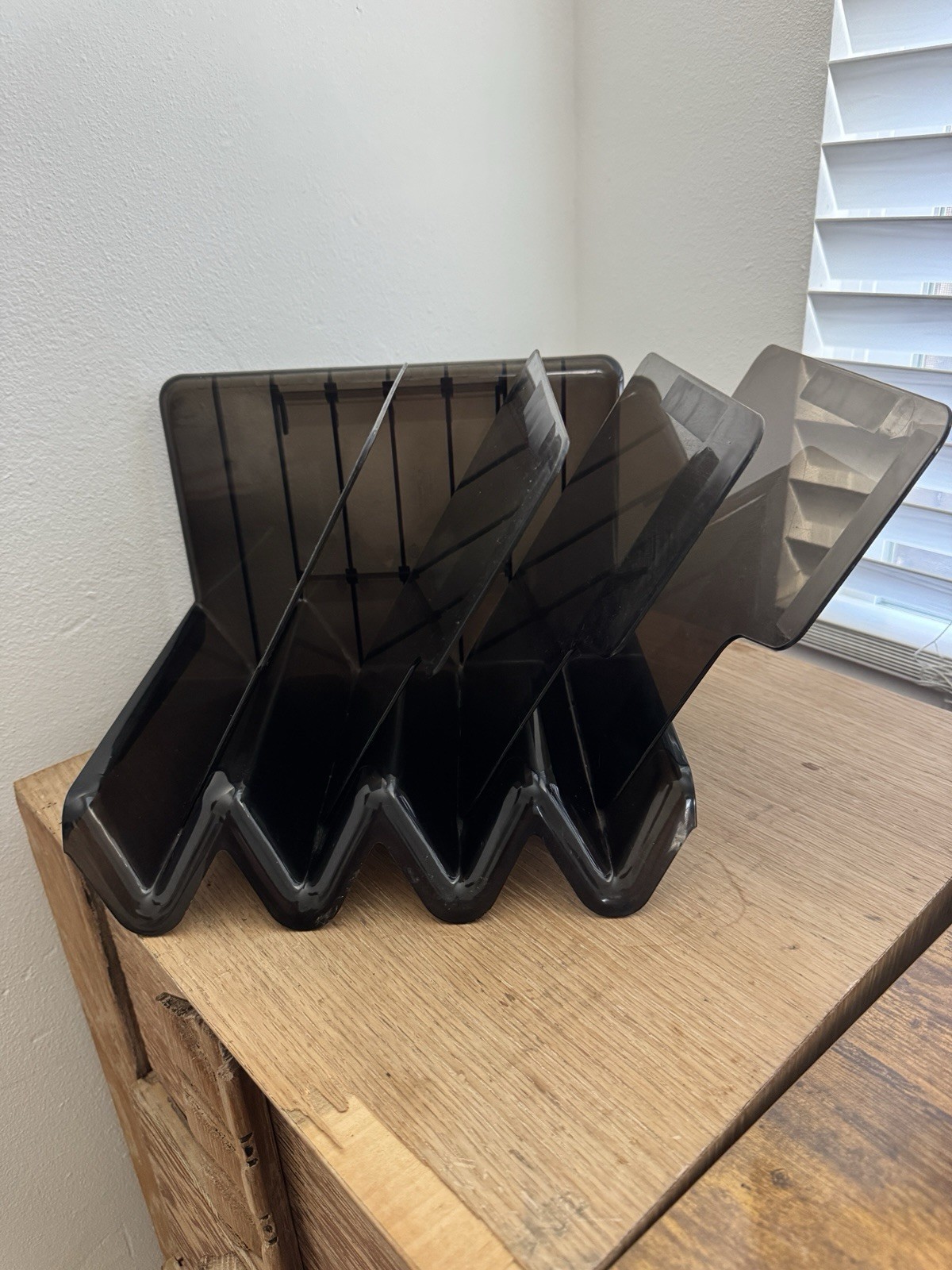 Eldon Office 4 Tier Vertical Letter File Tray Space Age Mid Century MCM Desk