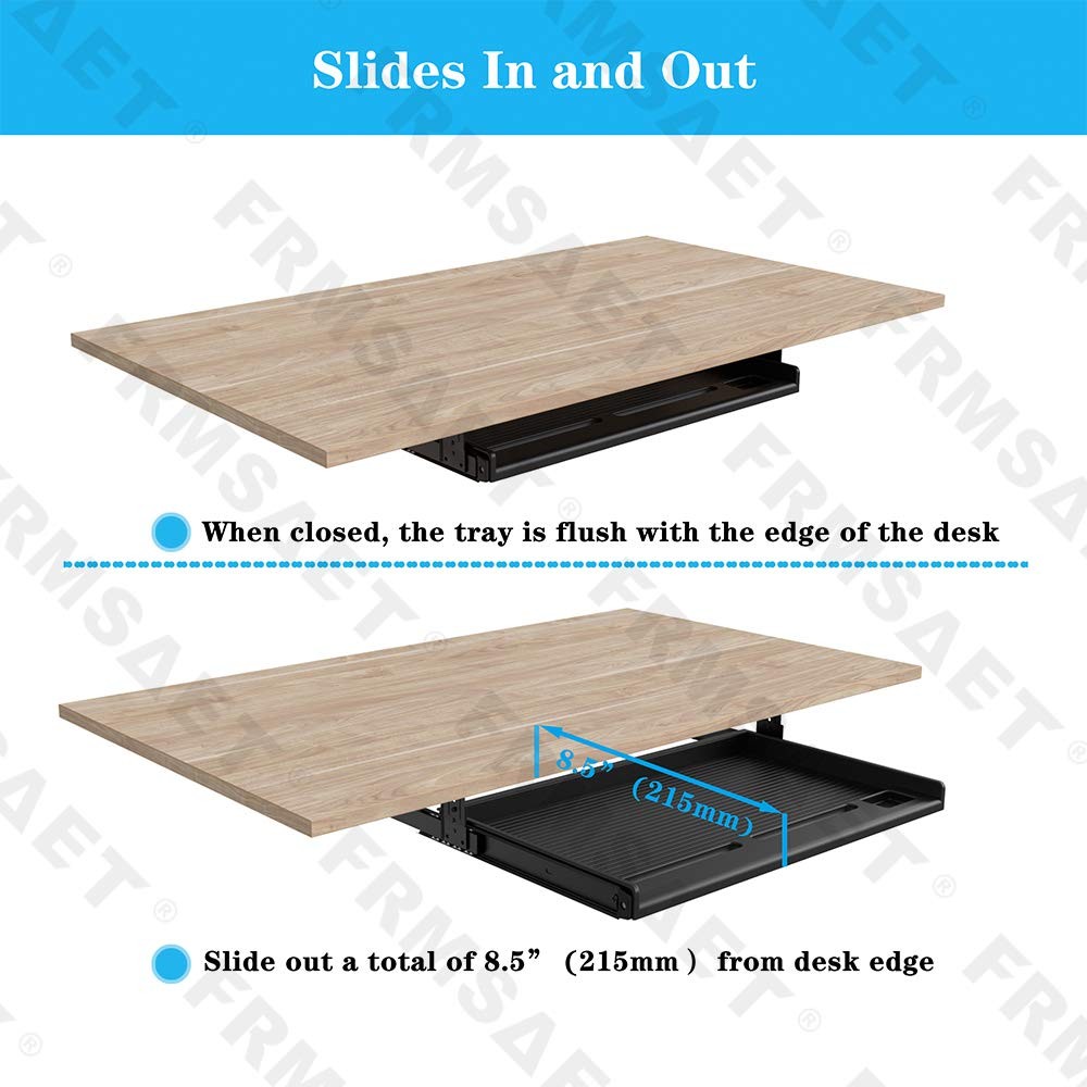 Office Furniture Accessories Keyboard Drawer Under Desk Multipurpose Tray wit…