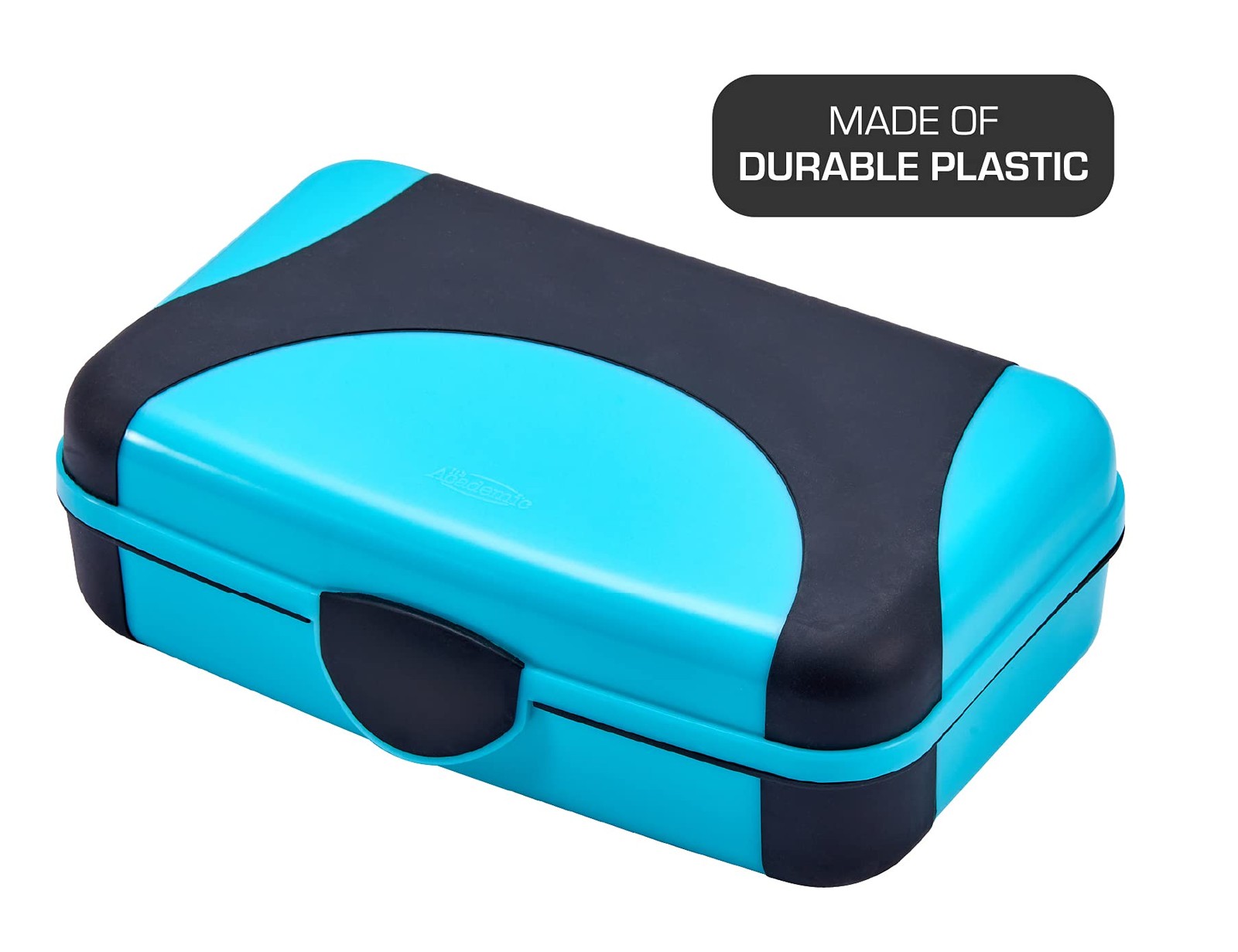 LockerMate by Bostitch Hard Pencil Case, Durable Plastic 1 Pack, Blue & Black