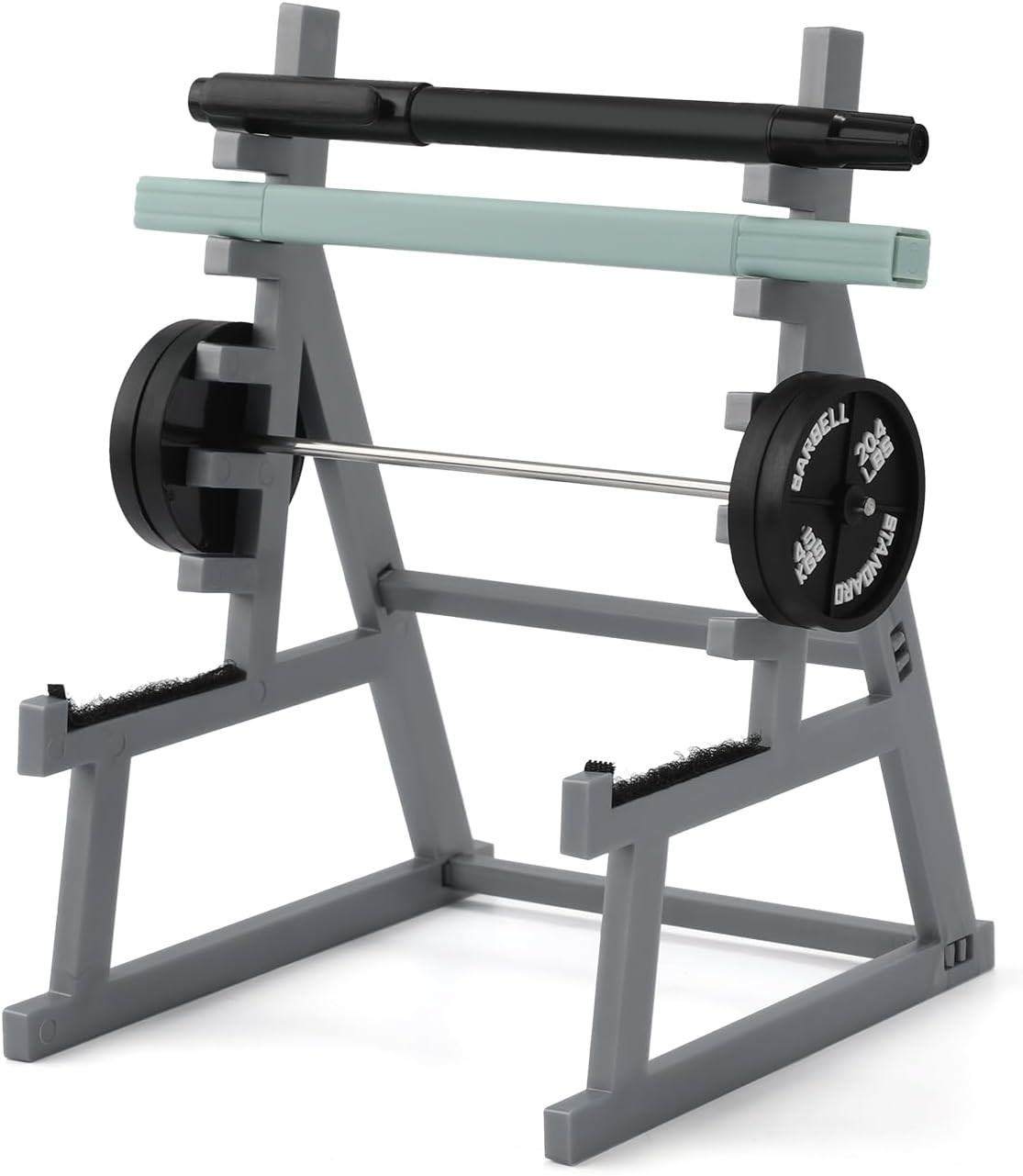 Mini Squat Rack Pen Holder Gym Desk Decor Barbell Office Organizer Gift for Men