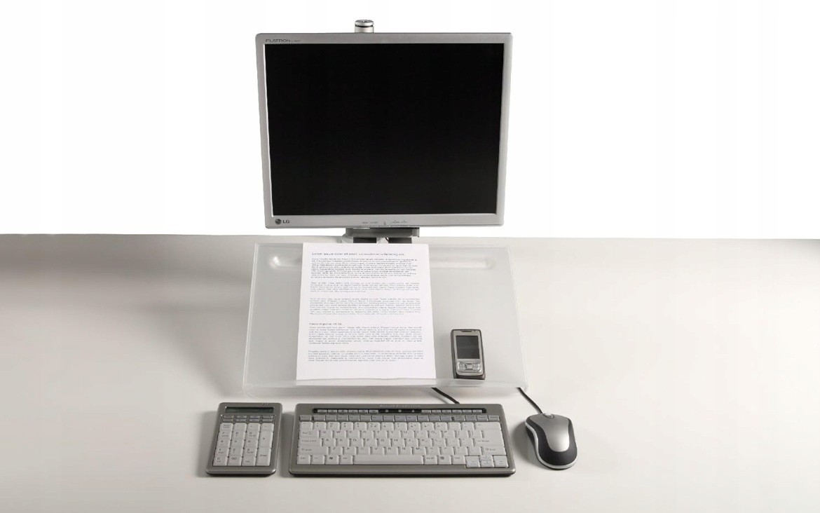 BakkerElkhuizen CleanDoc 440 Document Holder – Ergonomic Desk Organizer