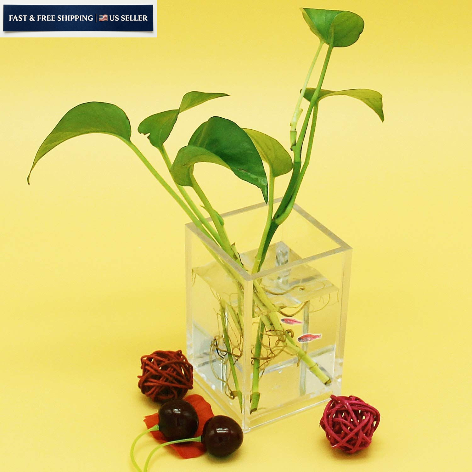 2 Pack Clear Acrylic Pencil Pen Holder Cup,Desk Accessories