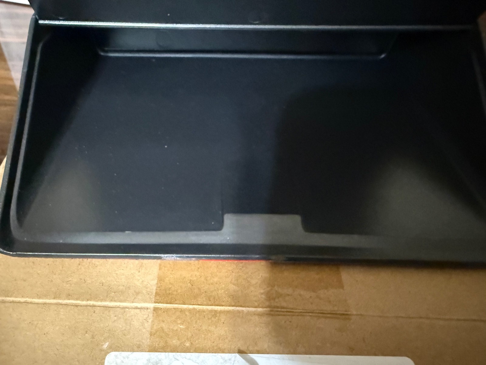 Wall mounted mail & document drop box-black plastic organizer flip lid