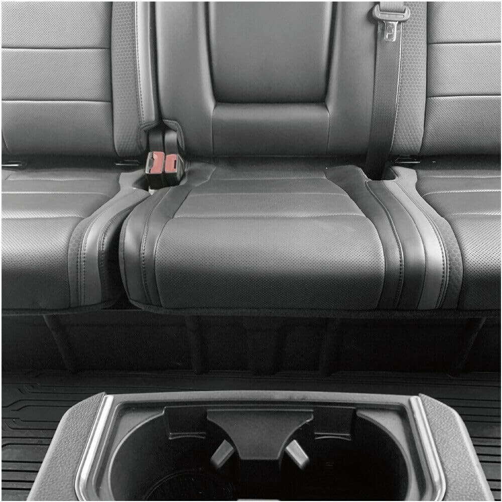 Underseat Storage Box Silverado Sierra 1500 2500HD 3500HD 14-19 Crew Cab Black