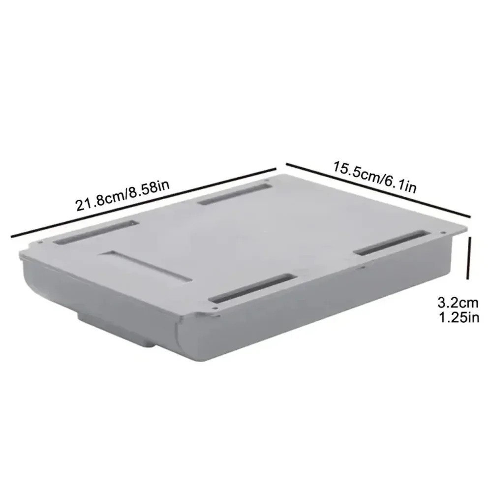 Under Desk Drawer Hidden Storage Organizer Self Adhesive Office Home Tray.