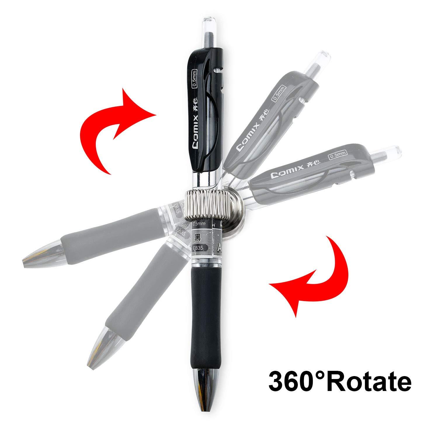 10 Pack Stainless Steel Magnetic Pen Holder Clips for Refrigerator Whiteboard