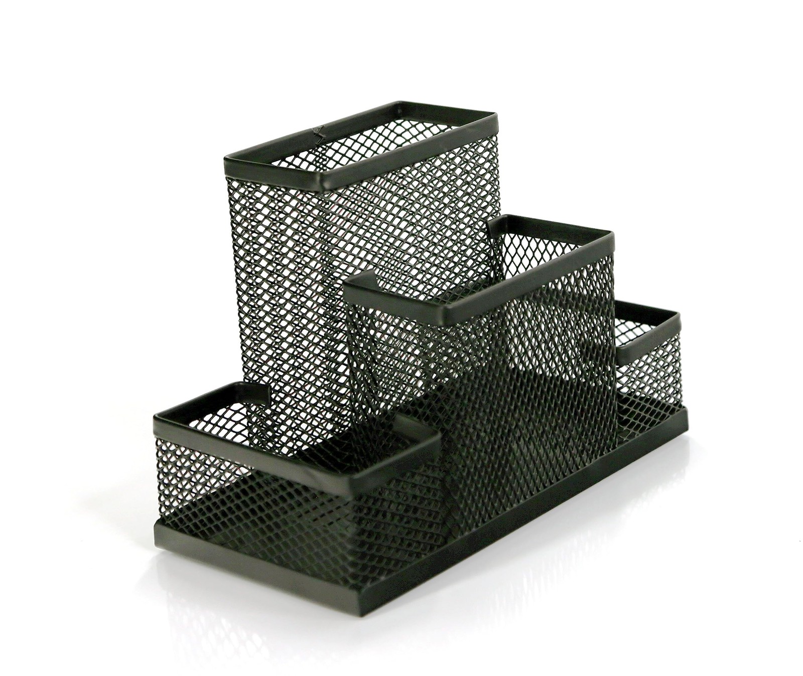 Pen Holder and Desk Organizer Caddy, 4 Compartment Storage for Pencils Pens S…