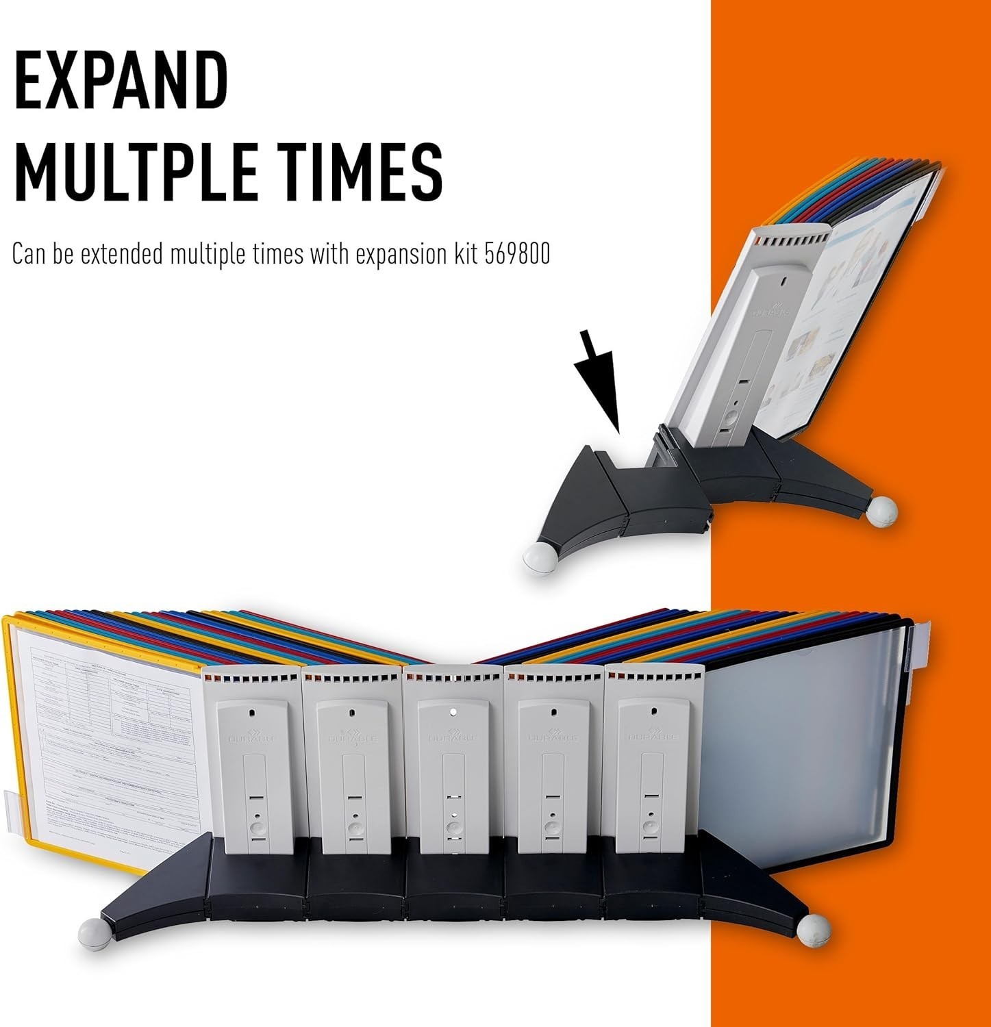 Desktop Reference System W/ 10 Double-Sided Panels Letter-Size 8.5″ x 11″ Inches