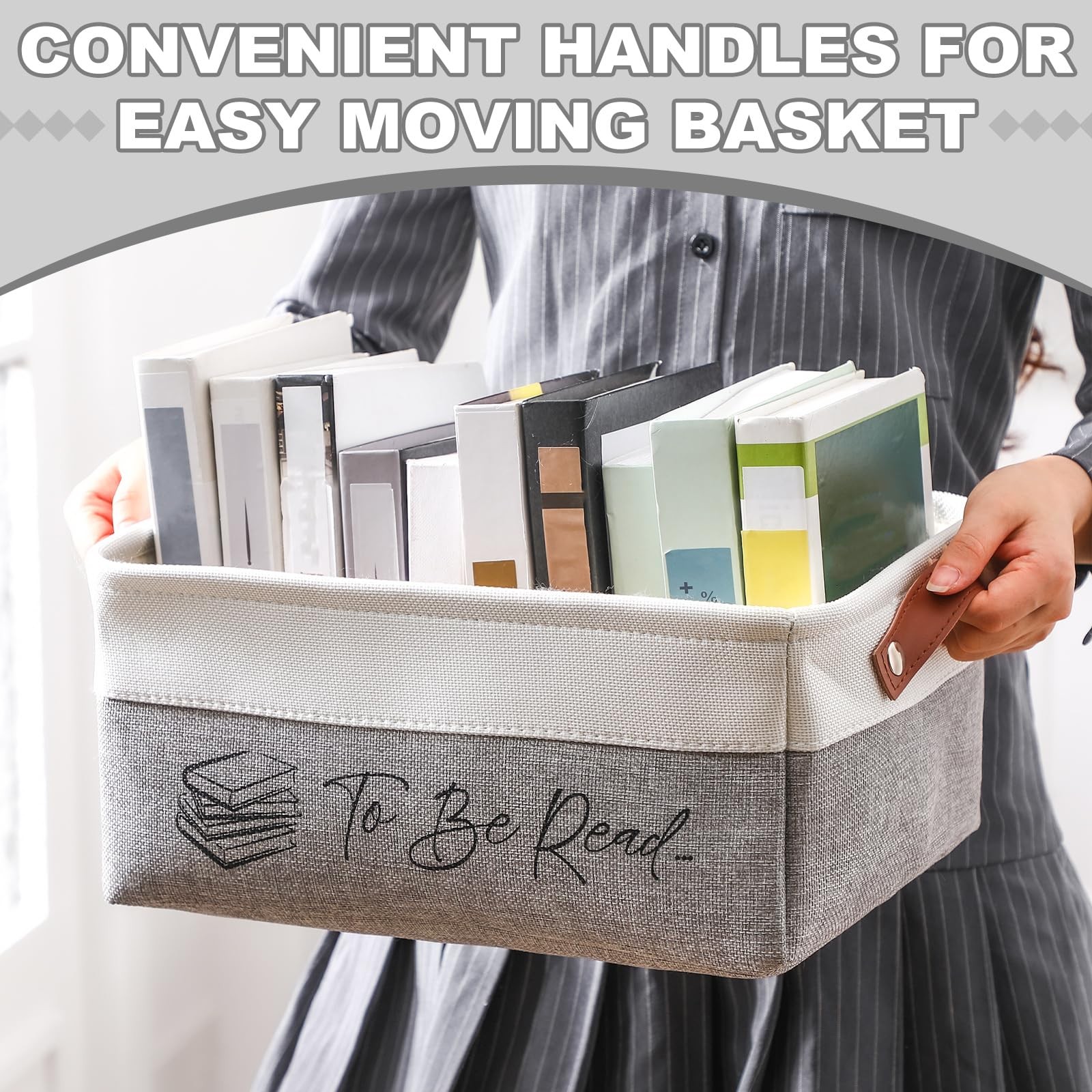 Book Lover Gifts TBR Book Storage Basket to Be Read List Storage Bin Bookish …