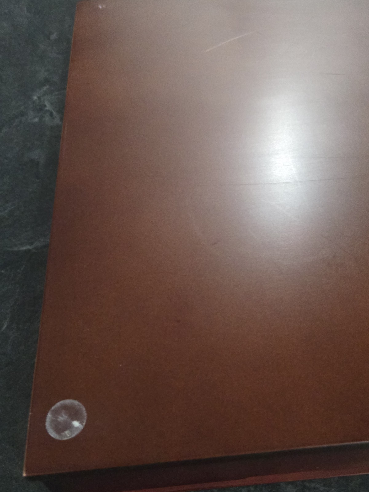 Rare Vtg Bombay Company Leather & Wood Executive Desk World 4 Clock Pad Blotter