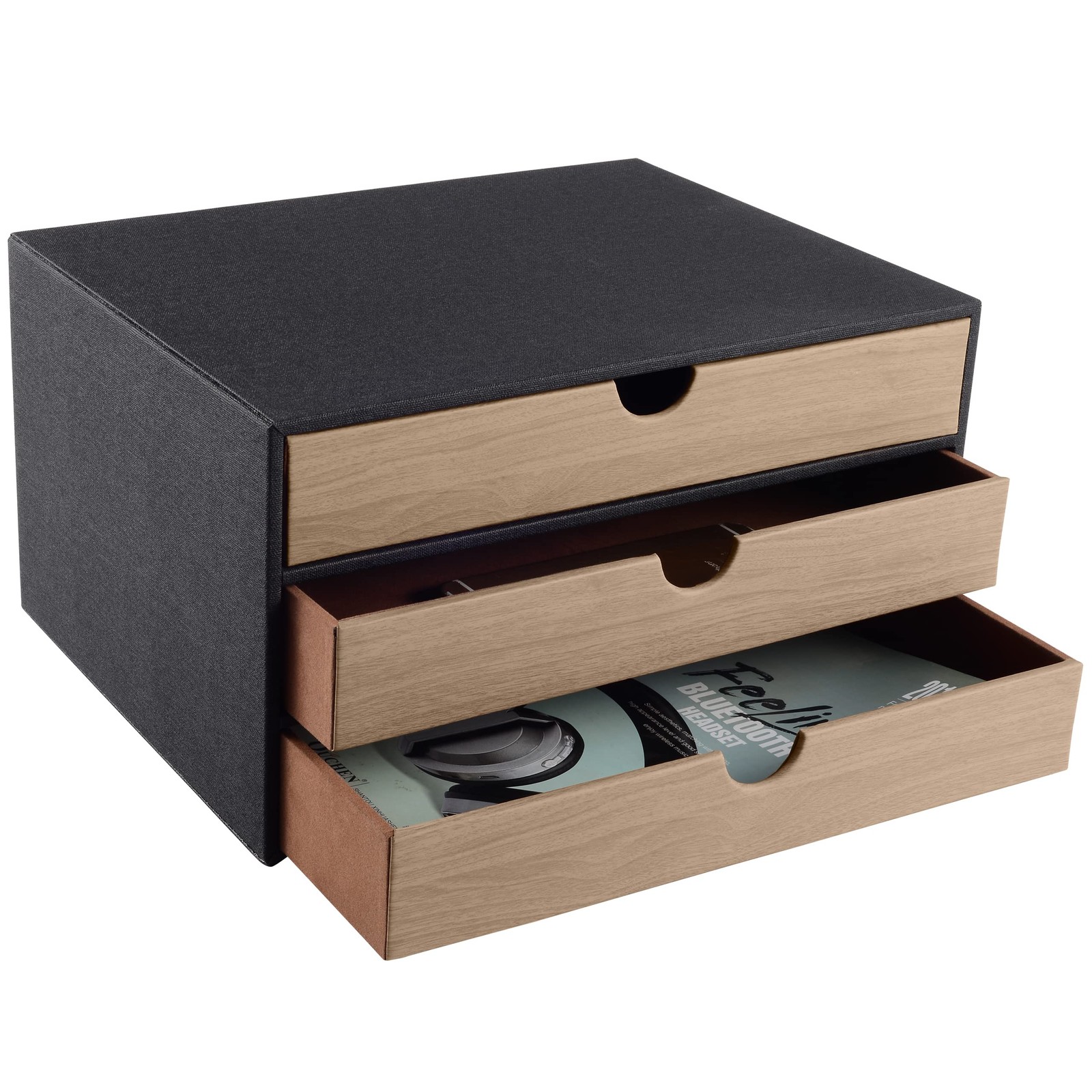 RHCSZ Fashion Multicolor Collocation Leather Desk Organizer File Cabinet Exec…