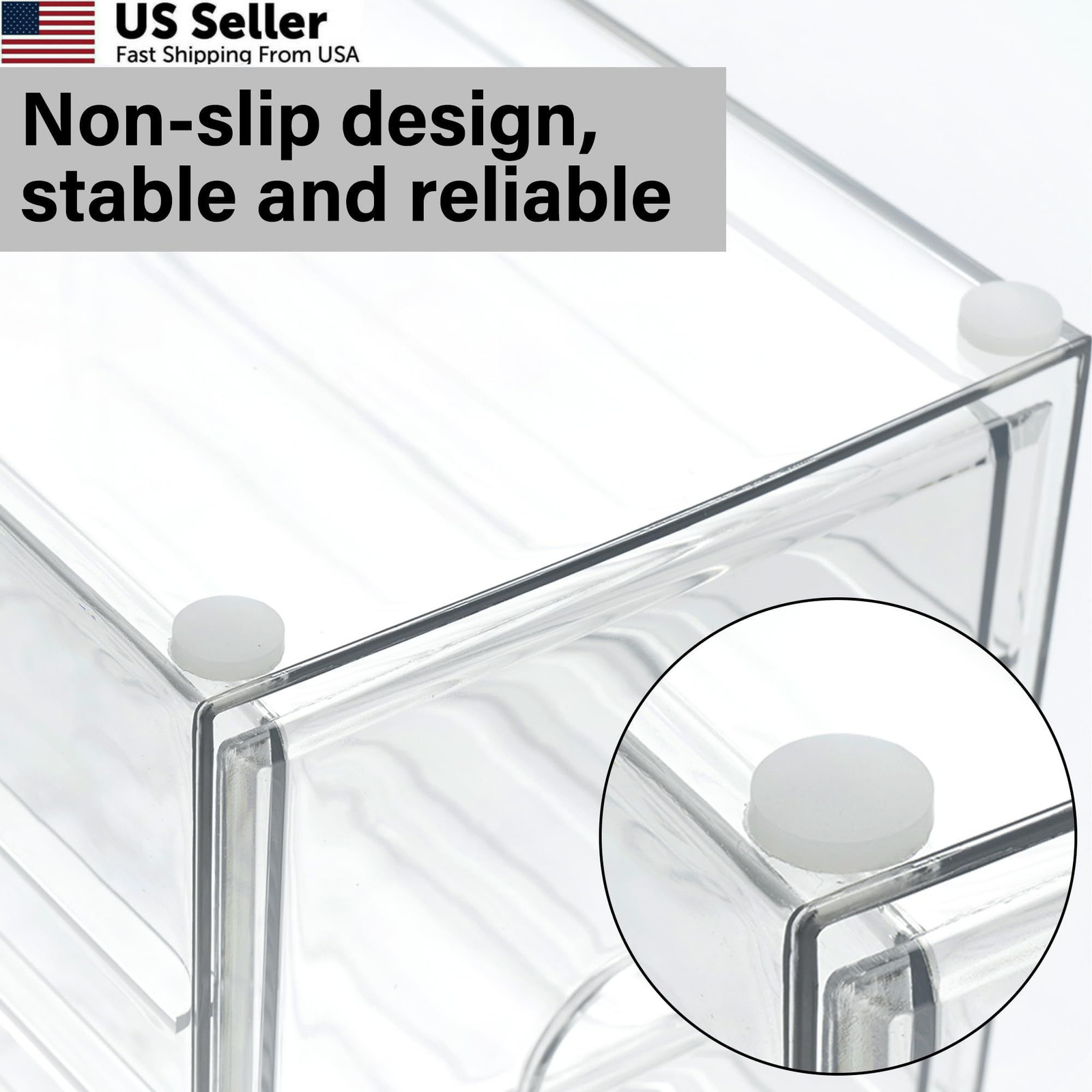 Prsildan Acrylic Drawer Makeup Organizer with 6 Drawers (Not for Transparent