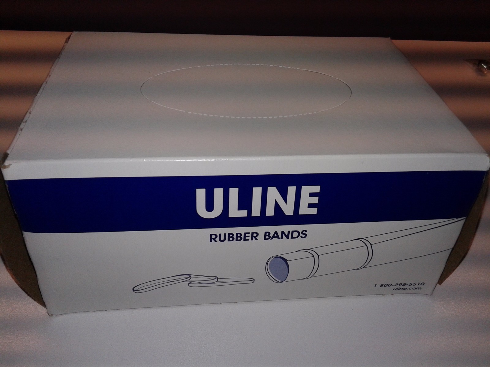 Red Rubber Bands Size #117B 7 x 1/8 Inches – 1 Pound Box of 180 (Lot of 2 Boxes)