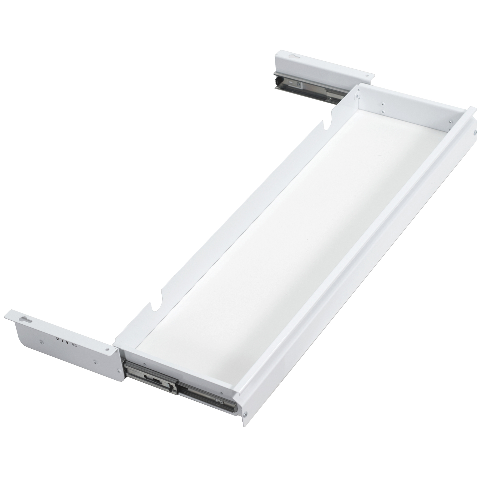 VIVO White Extra Large 33 inch Under Desk Pull Out Storage Drawer for Desk