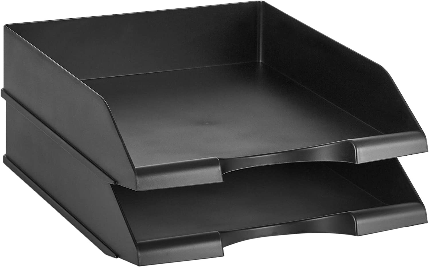 Rectangular Stackable Desk Organizer Office Letter Tray, File Storage, Paper Org