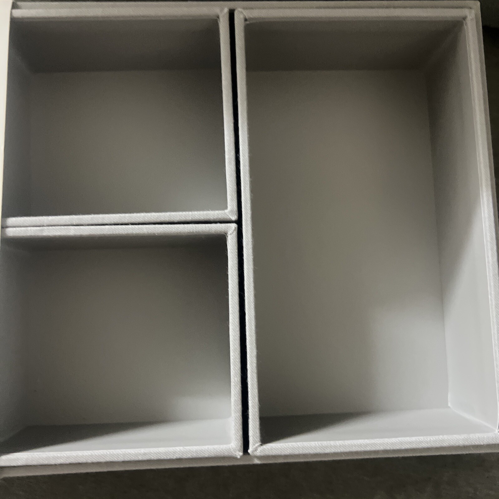 Brightroom Canvas Desktop Drawer Organizer Gray New