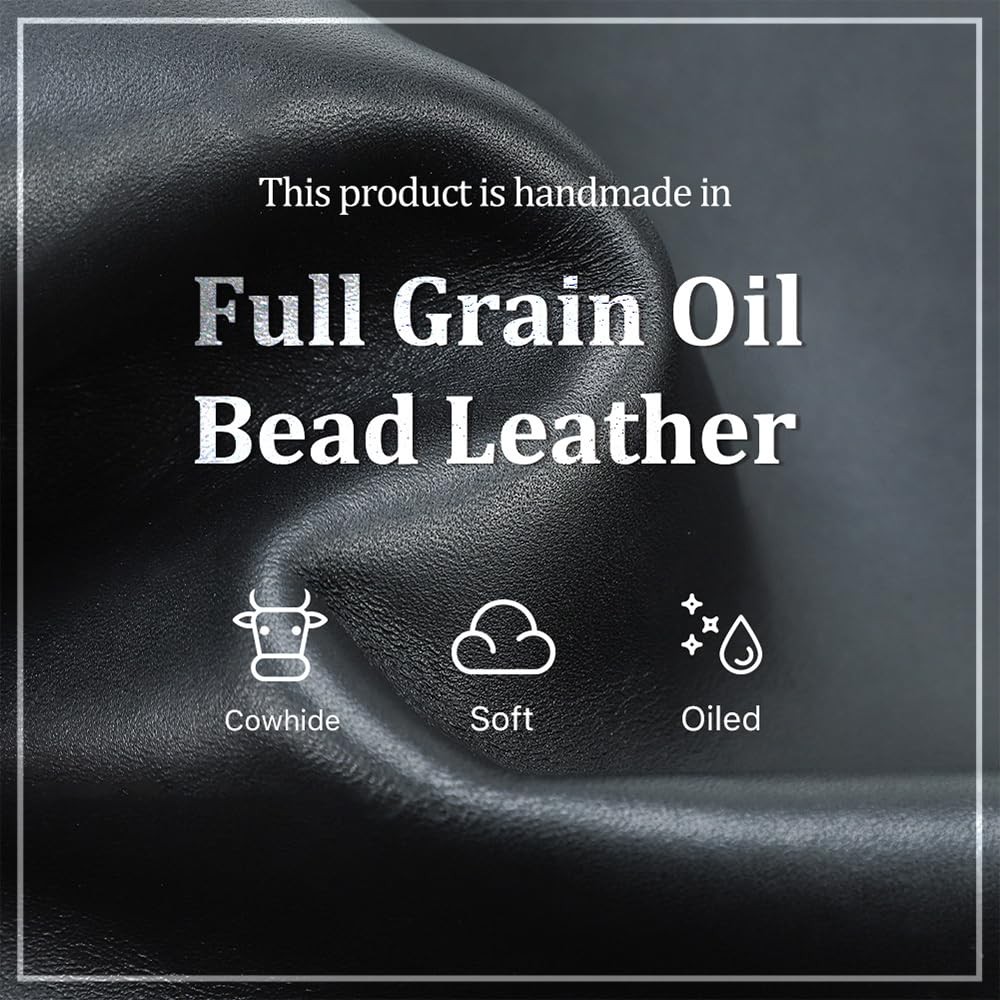 Full Grain Leather Pencil Case Handmade Vintage Zipper Pen Holder Pouch with …