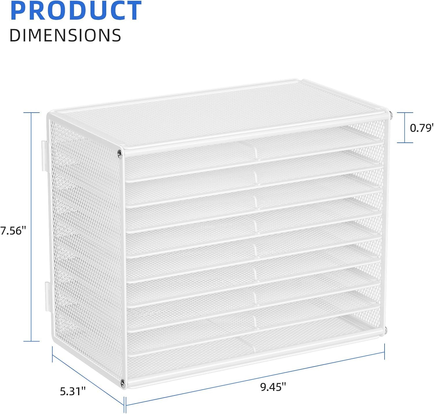 Mesh Marker Organizer, Metal Desktop Storage Rack for 126 Markers, Pens, Pencils