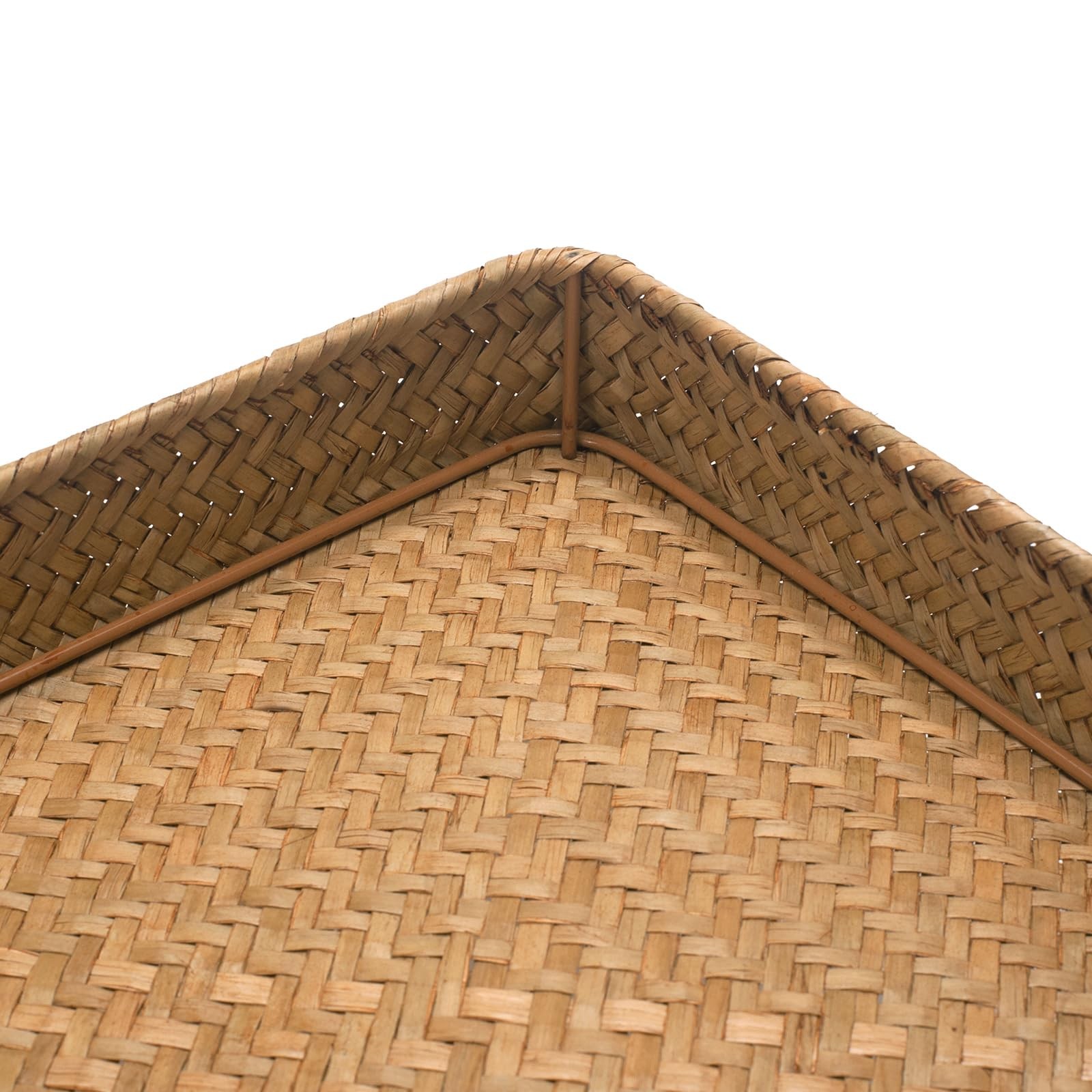 Seagrass Letter Tray Woven Desk Wicker Desktop Basket Organizer Papers Files
