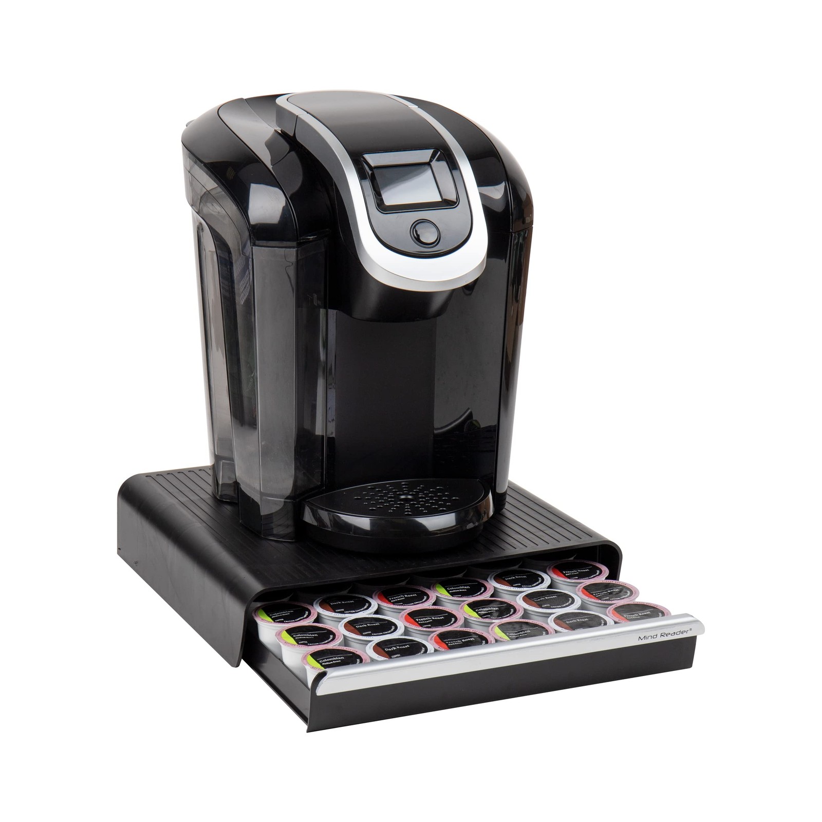 Mind Reader Single Serve Coffee Pod Drawer for 36 36 Capacity, Black