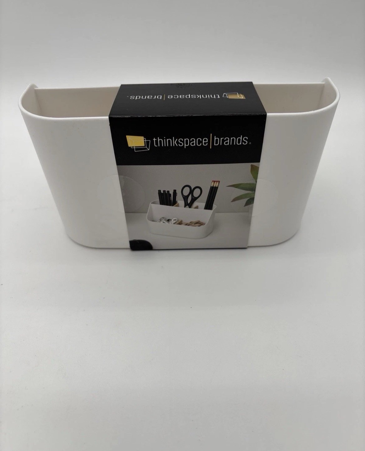 Thinkspace Desk Organizer 5 Compartment White Storage Caddy Office Supplies NEW