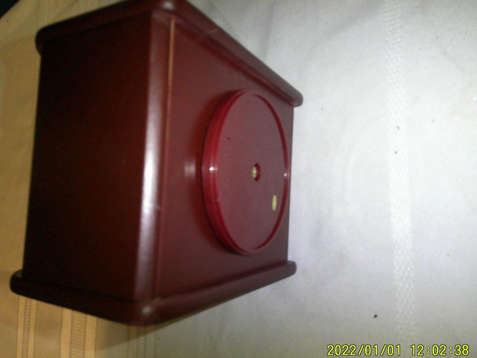 DESK TOP WOODEN DARK FINISH ROTARY OFFICE ORGANIZER HOLDER