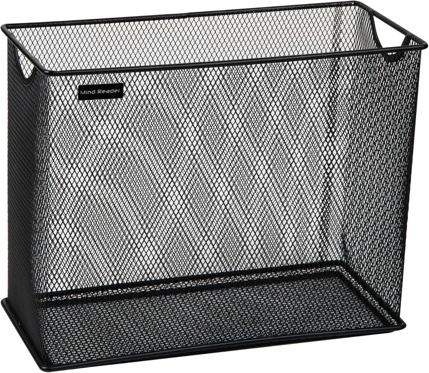 Vertical File Storage, Desktop Organizer, Hanging Files, Office, Metal Mesh, 12.