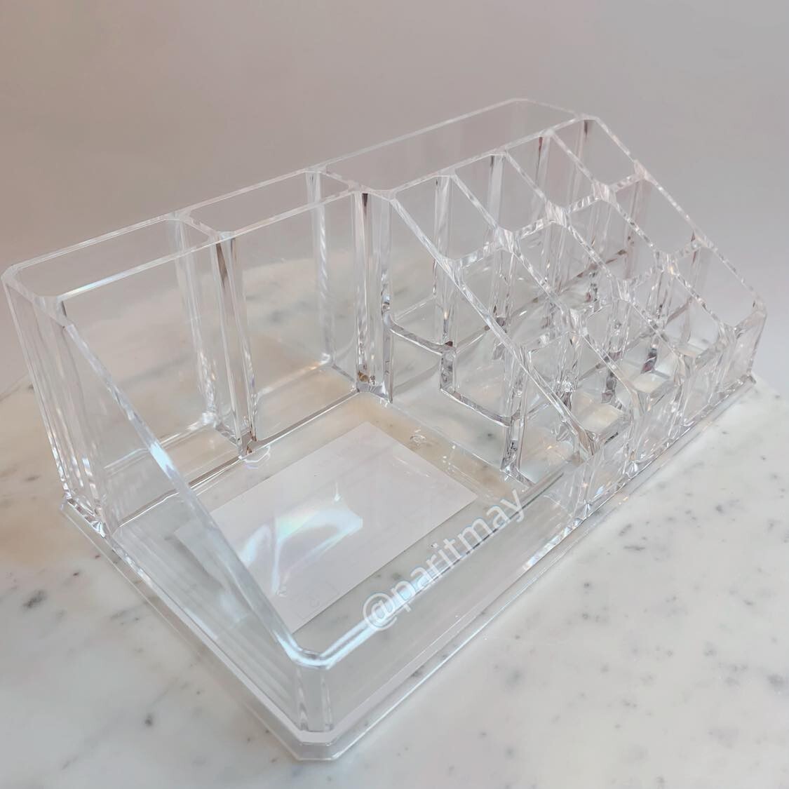 Target Bullseye 16-Slots Clear Make Up Organizer 8.5″L x 5″W X 3″H (NEW)