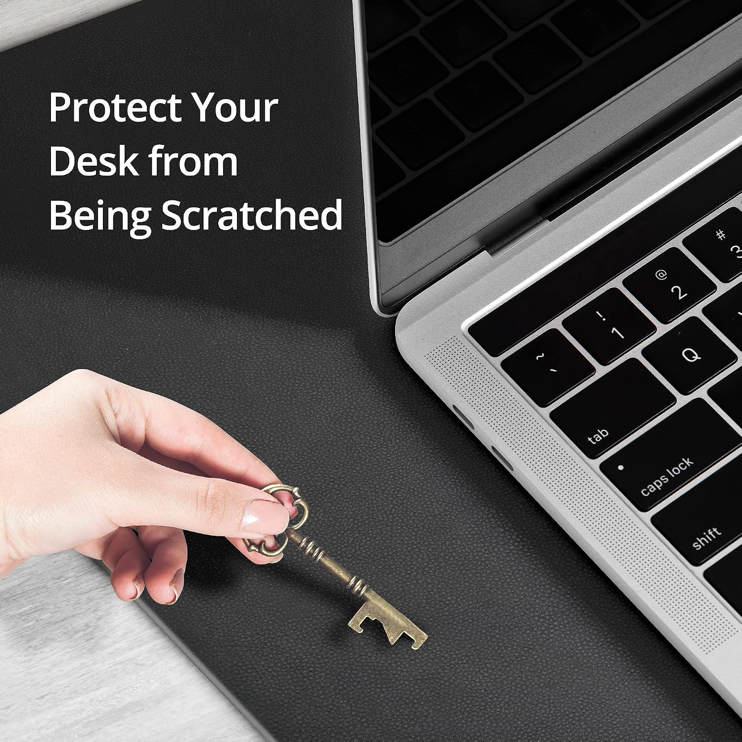 Extra Large Desk Mat on Top of Desk Blotter Protector – 36″ X 22″ Vegan Leather