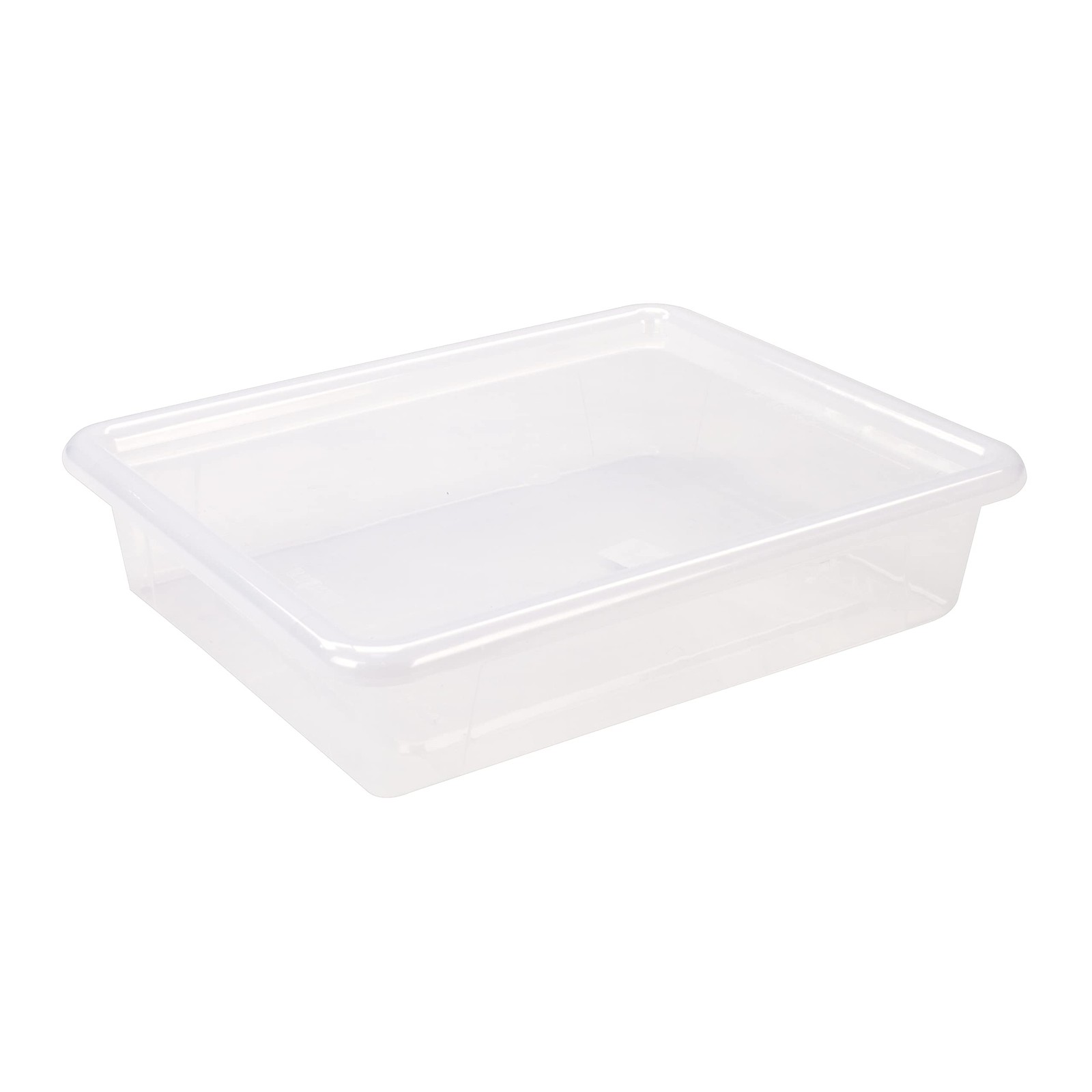 Storex Letter Size Deep Storage Bin For Classroom Office And Home Transparent