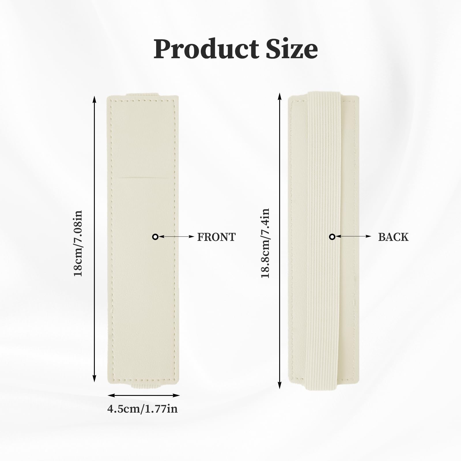 6 Pcs Elastic Adjustable Double Pen Holder for Notebook,Leather two pens
