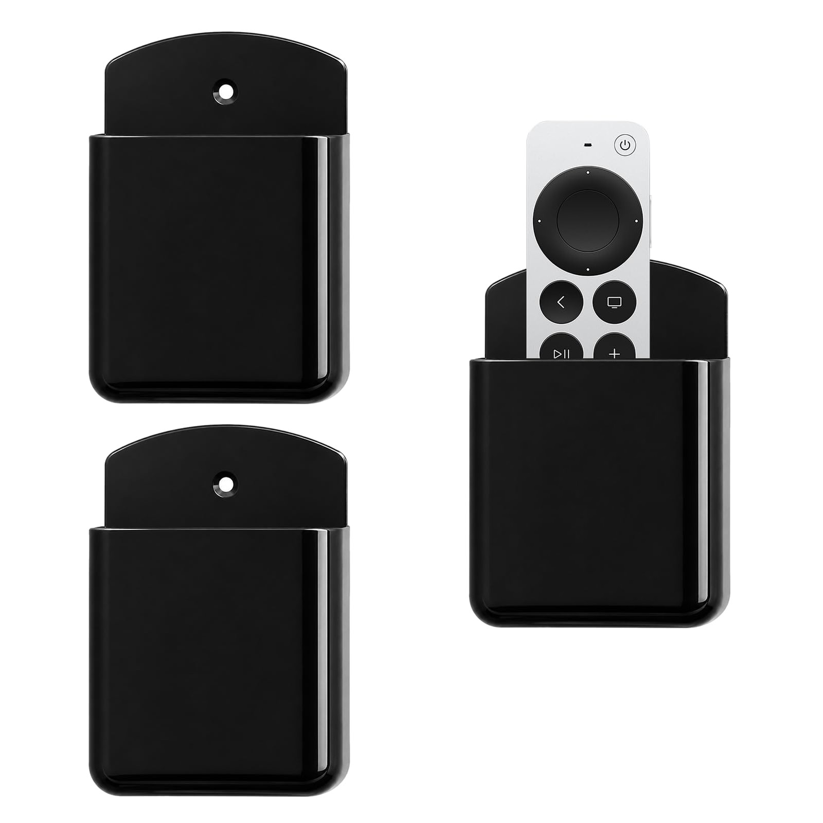 3Pcs Remote Control Holders Wall Mount, Self Adhesive Wall Remote Holder for